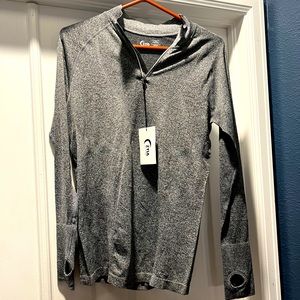NWT Zyia Fog Performance 1/4 Zip Jacket